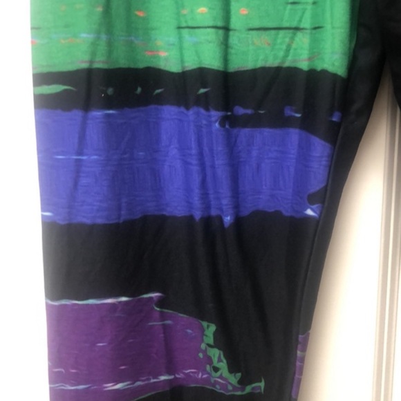 Lily By Firmiana Plus Size Rainbow Leg Pants Leggings Size 4XL - Picture 3 of 6